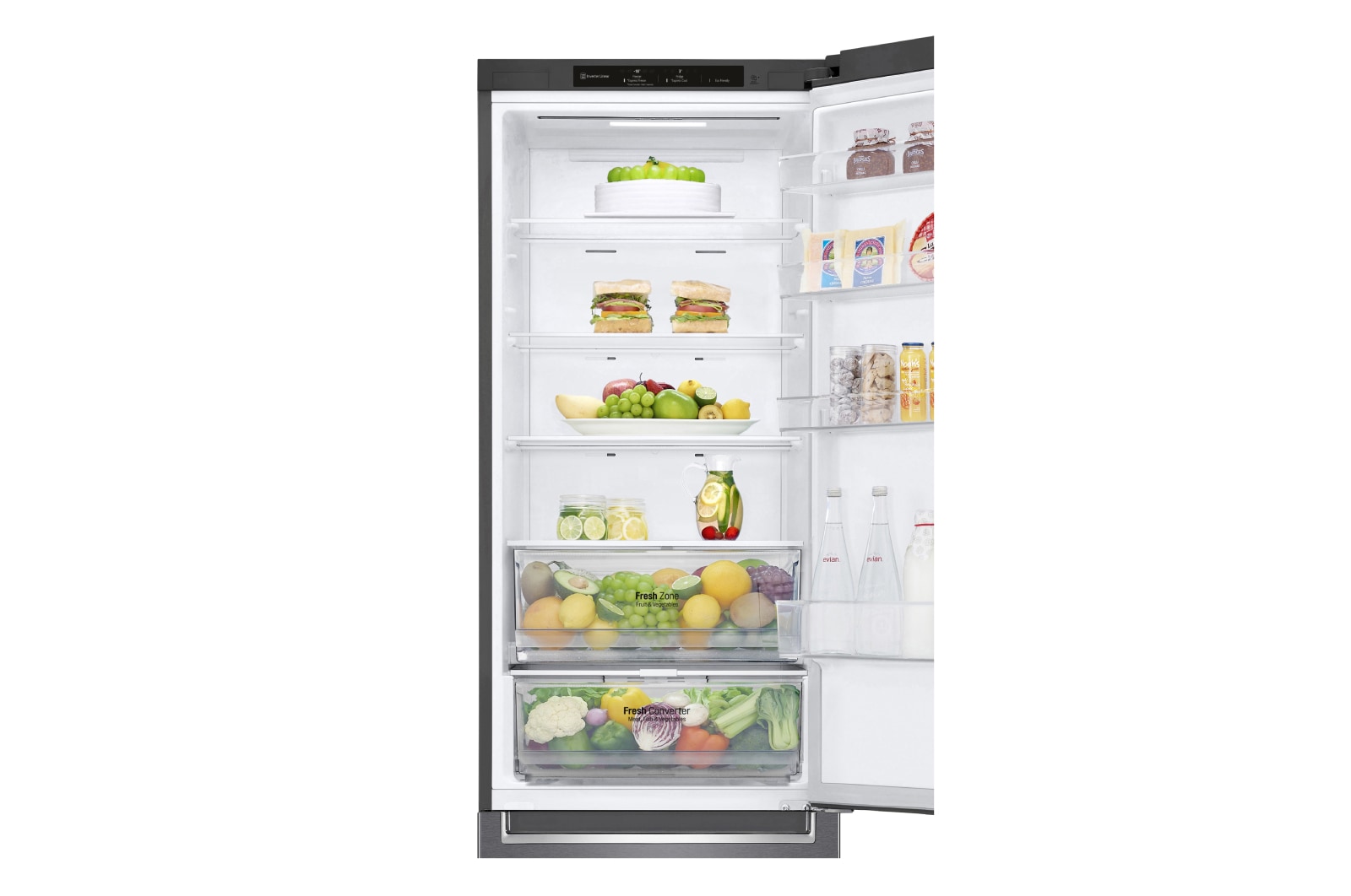 LG Kühl-Gefrierkombination | 384 Liter Nutzinhalt | Energieeffizienzklasse C | Dark Graphite | 203cm | Inverter-Linearkompressor | GBP62DSNCN, GBP62DSNCN